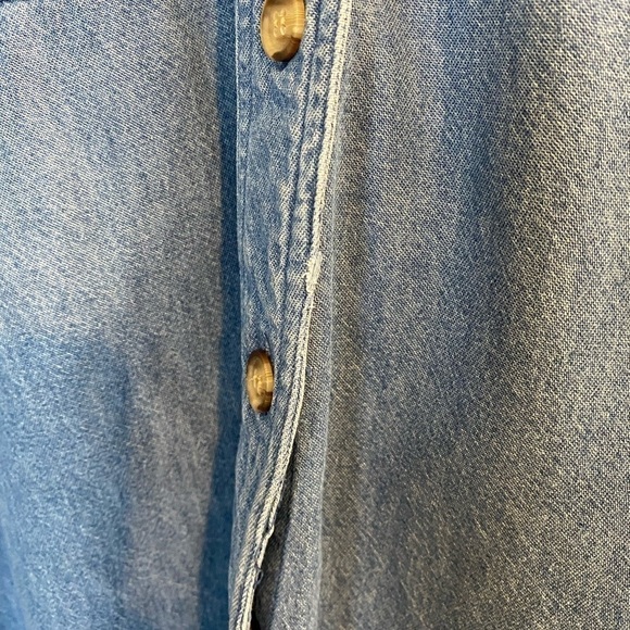 Vintage Cambridge Dry Goods Long Sleeve Size Medium Velvet Patches Shirt - Picture 4 of 10